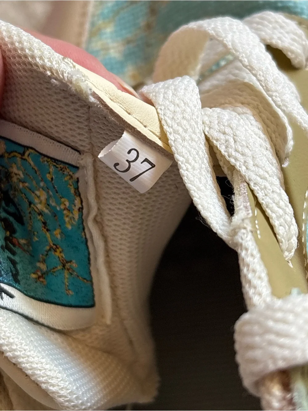 GalArtsy Van Gogh Almond Blossoms Inspired Sneakers Size EU 37 US 6